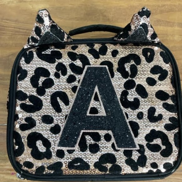 Tween Brands Cat Ear Lunch Box w/ BLING and Monogram "A" - Picture 1 of 4